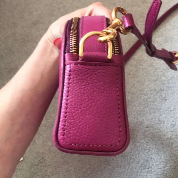 NWOT Marc Jacobs Dark Magenta Leather Bag - Picture 8 of 9